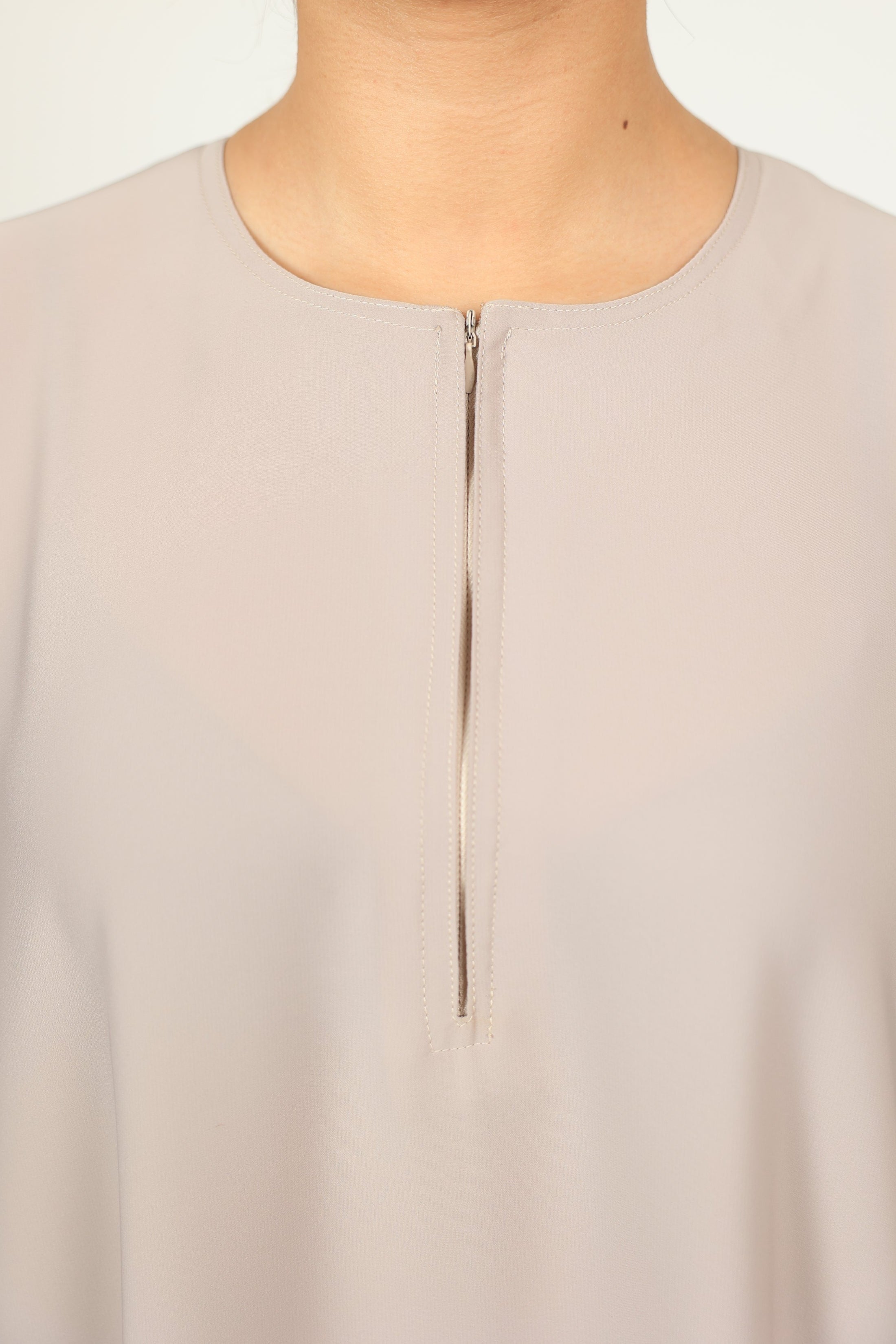 Buttery Soft Simple Abaya - Biscuit
