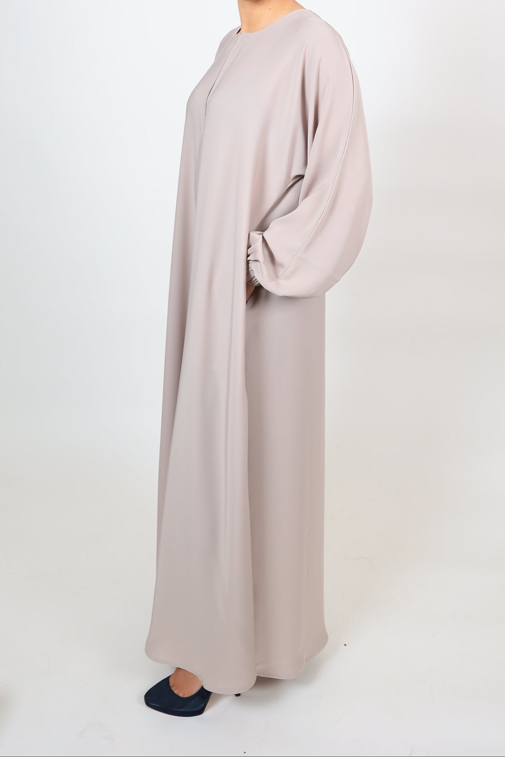 Buttery Soft Simple Abaya - Biscuit