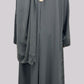 Dove Grey Classic Embroidered Abaya