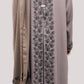 Rich Mauve Classic Embroidered Abaya