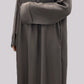 Bark Simple Crinkle Cuff Abaya