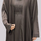 Open Front Abaya With Matching Slip