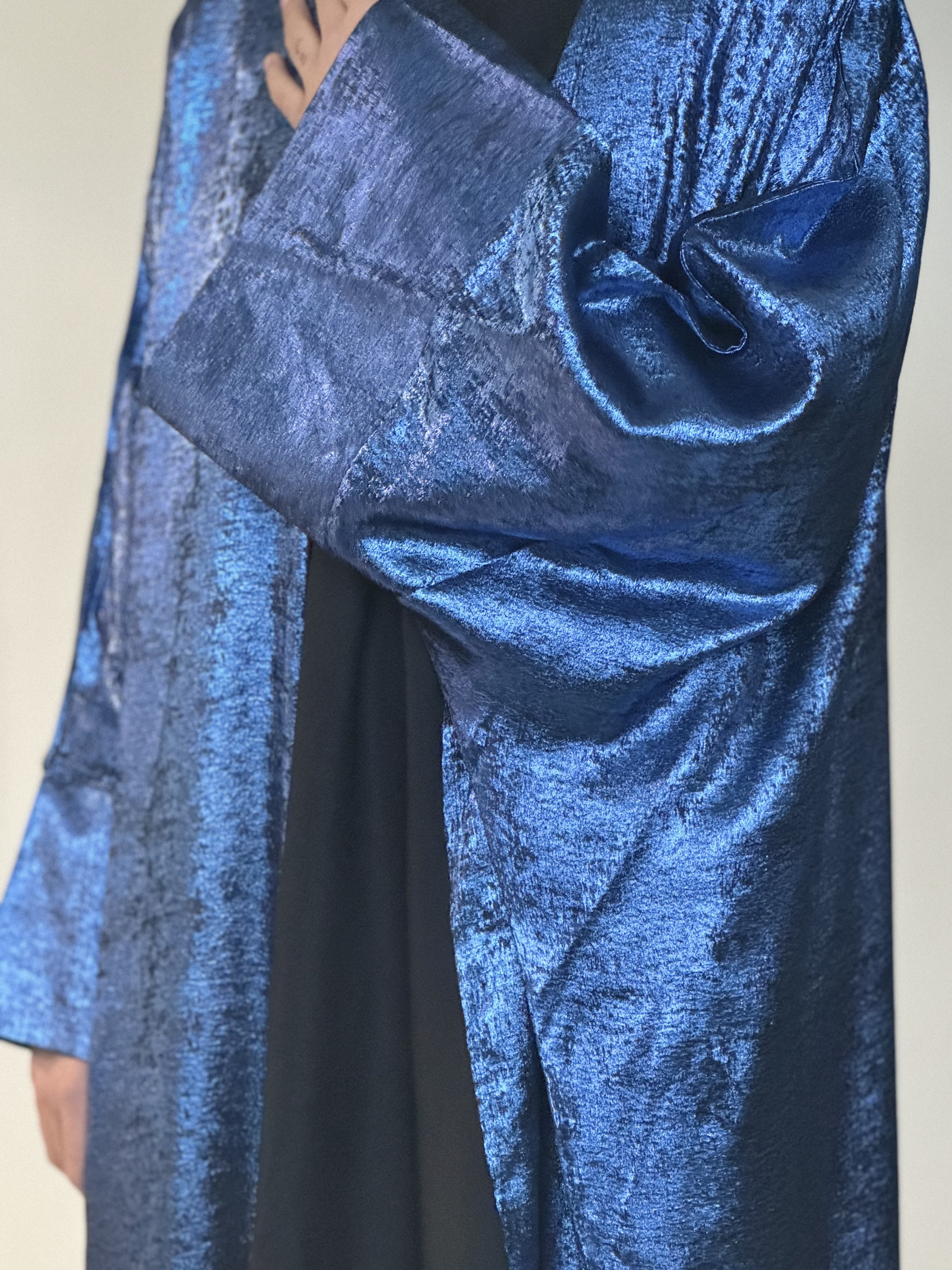 Luminous Satin Open Abaya