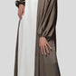 Satin Open Front Abaya