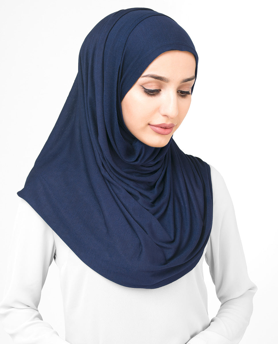 Everyday Jersey Hijab - Navy