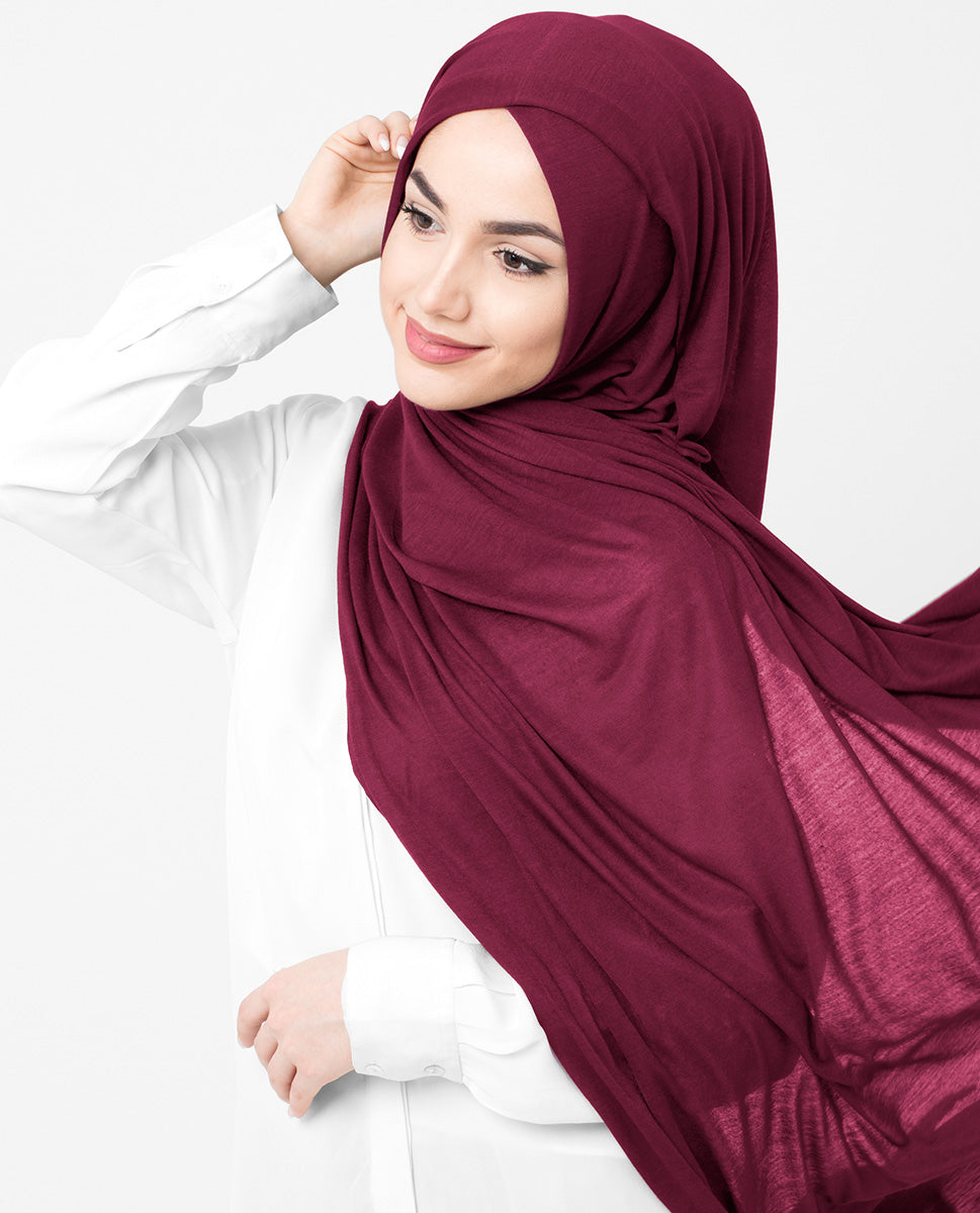 Everyday Jersey Hijab - Maroon