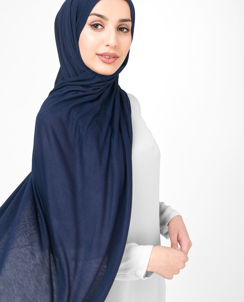 Everyday Jersey Hijab - Navy