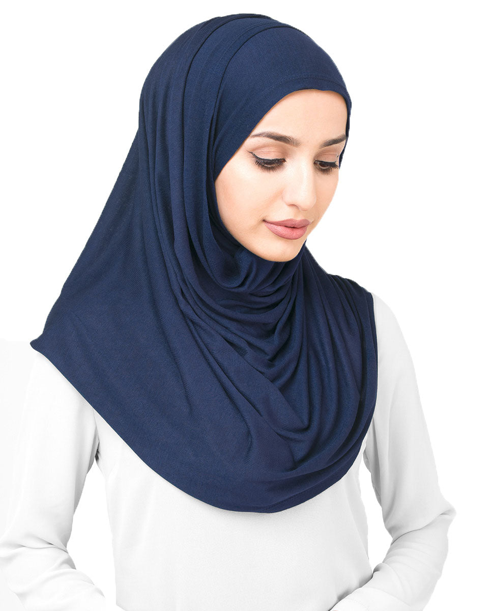 Everyday Jersey Hijab - Navy